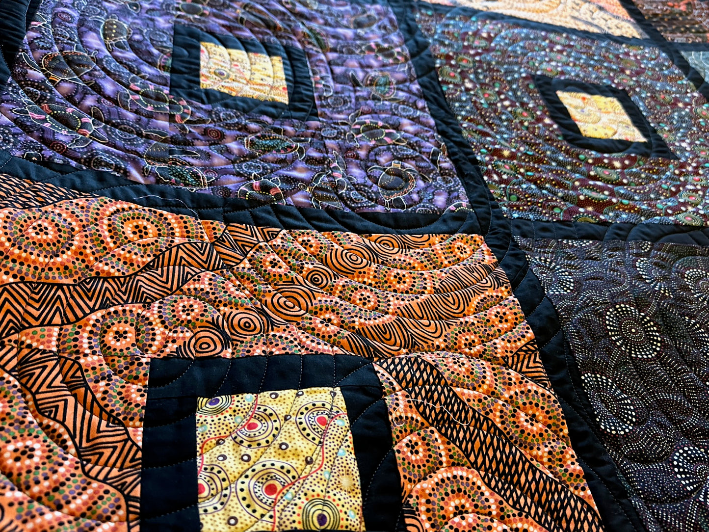 Aboriginal Print Quilt