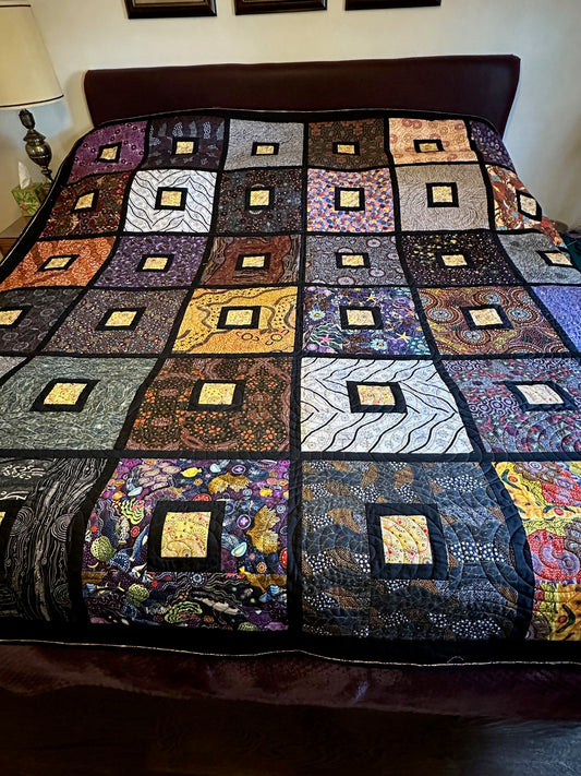 Aboriginal Print Quilt