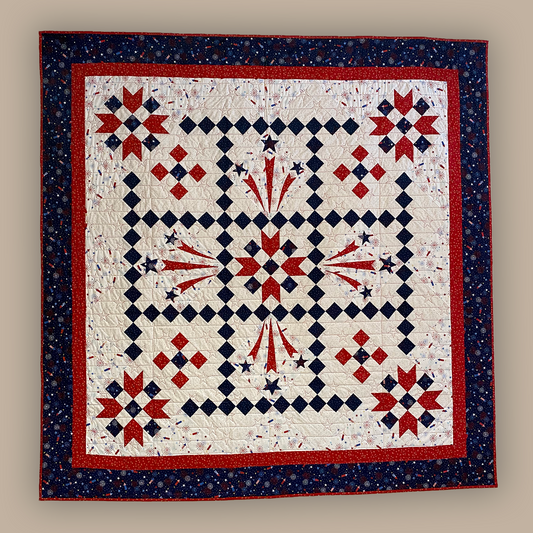 Stars Galore Red White & Blue Quilt